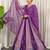 Dual Shade Wine & Lavender Designer Silk Lehenga Choli Set with Mirror Work Dupatta
