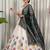 Women's Off-White Printed & Embroidered Chaniya Choli Set for 