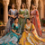 NAVY BLUE SEQUINS ZARI EMROIDERY WORK ORGANZA LEHENGA CHOLI SET FOR WOMEN'S