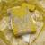 yellow weaved chanderi butti unstitched dress material 