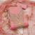pink weaved chanderi butti unstitched dress material 