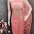 pink weaved chanderi butti unstitched dress material 