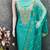 sea green weaved chanderi butti unstitched dress material 