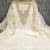 white weaved chanderi butti unstitched dress material 