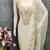 white weaved chanderi butti unstitched dress material 