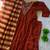 orange color handwork neckline mull chanderi kurti palazzo set