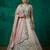 Women's Multi-Color Organza Embroidered Lehenga Choli with Dupatta