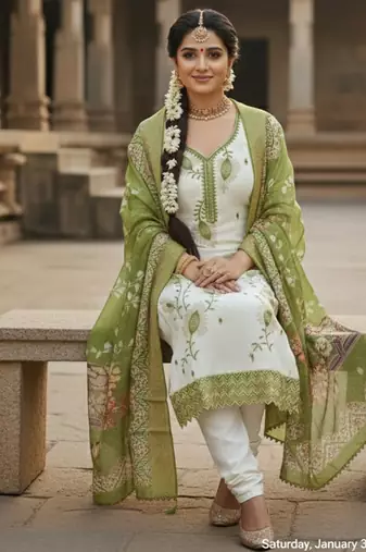white embroidered roman silk unstitched dress material 
