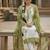 white embroidered roman silk unstitched dress material 