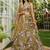 Women's Gold Tissue beads sequince Embroidered Lehenga Choli with Dupatta