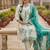 white embroidered roman silk unstitched dress material 