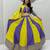Lemon Yellow & Lavender Pure Cotton Chaniya Choli for Navratri with Real Hand Work & Dupatta