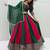 Green & Rani Pink Pure Cotton Chaniya Choli for Navratri with Real Hand Work & Dupatta
