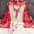 white embroidered roman silk unstitched dress material 