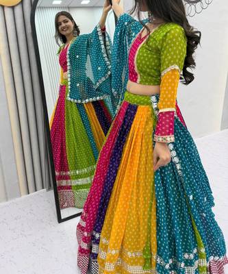 Multi Color Georgette Lehenga Choli 3