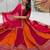 RANI PINK  & ORANGE Pure Cotton Chaniya Choli for Navratri with Real Hand Work & Dupatta