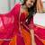 RANI PINK  & ORANGE Pure Cotton Chaniya Choli for Navratri with Real Hand Work & Dupatta