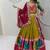 Navaratri Navy Blue Cotton Lehenga Choli