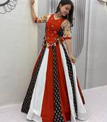 Navaratri Multi Color Cotton Lehenga Choli