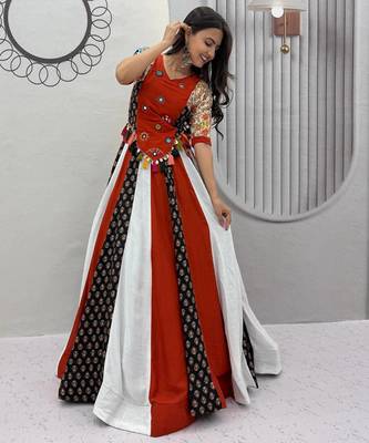 Navaratri Multi Color Cotton Lehenga Choli 3
