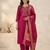 Rani viscose mango silk kurti pant set with jacquard dupatta