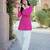 Pink bandhej print cotton top with bottom set