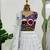 White Faux Georgette Semi-Stitched Lehenga Choli with Real Mirror & Chain Stitch Work for Navratri