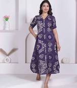 Miravan womens floral printed a-line shirt collar maxi dress