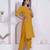 womens yellow kurta and palazzo
