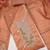 peach weaved dani cotton unstitched dress material 