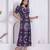 Miravan womens floral printed cotton butterfly maxi  dress