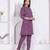 womens abstract printed wine kurta and palazzo