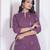 womens abstract printed wine kurta and palazzo