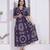 Miravan womens floral printed cotton butterfly maxi  dress