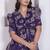 Miravan womens floral printed cotton butterfly maxi  dress