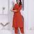 womens rust floral printed angrakha style kurta with palazzo