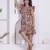 Miravan women empire waist beige midi length dress