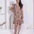 Miravan women empire waist beige midi length dress