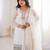 Women's Gorgeous Embroidery Work Crunchy Silk Fabric Straight Kurta Sharara and Dupatta Set