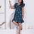 Miravan women empire waist blue midi length dress