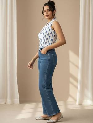 white floral print top 5