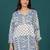 Print Cotton Shirt Style Longline Top