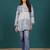 Print Cotton Shirt Style Longline Top