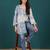 Print Cotton Shirt Style Longline Top