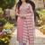 pink weaved shimmer jacquard butti unstitched dress material 