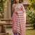 pink weaved shimmer jacquard butti unstitched dress material 