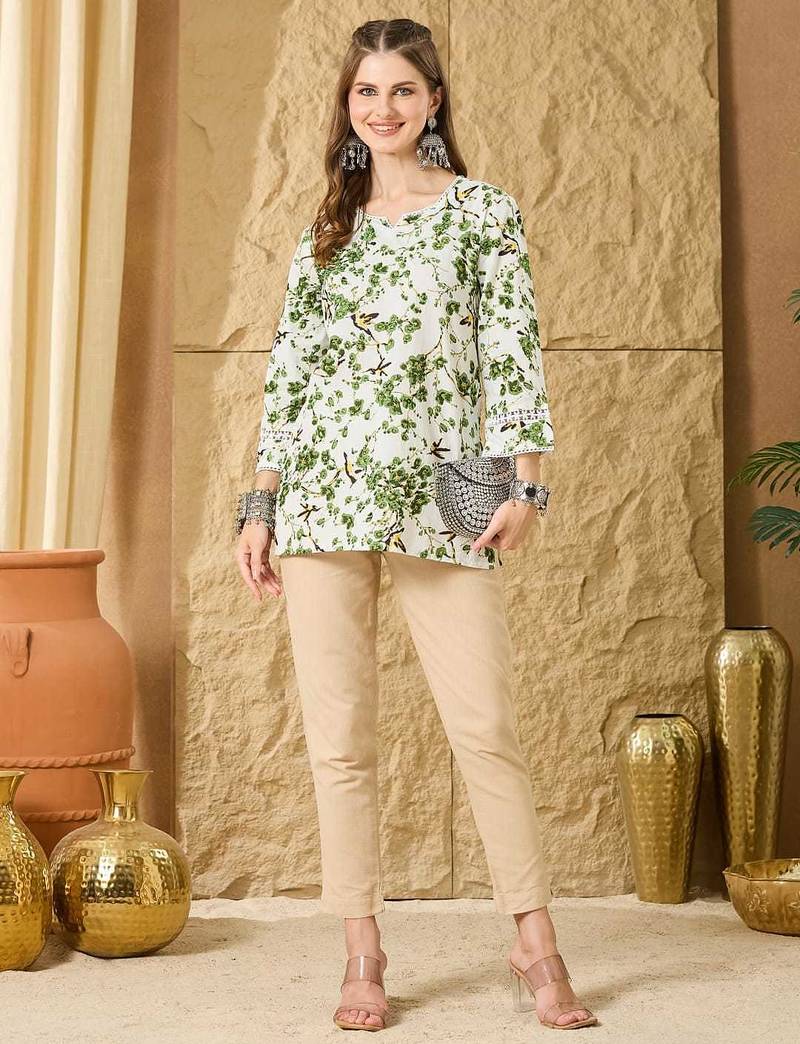 Women Printed  Cotton topper