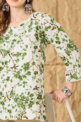 Women Printed  Cotton topper