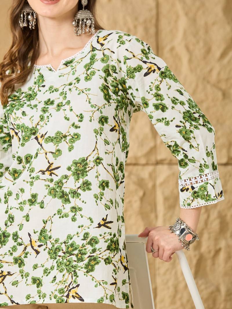 Women Printed  Cotton topper