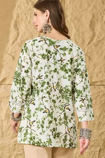 Women Printed  Cotton topper